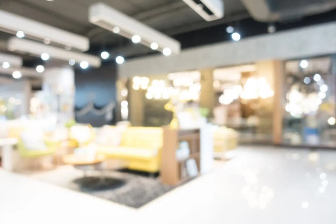 Abstrakte Unschärfe eines Einkaufszentrums